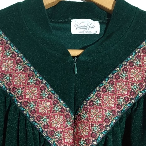 VANITY FAIR FULL LENGTH DAY ROBE DUST COAT NIGHTGOWN SIZE MEDIUM - Picture 5 of 9